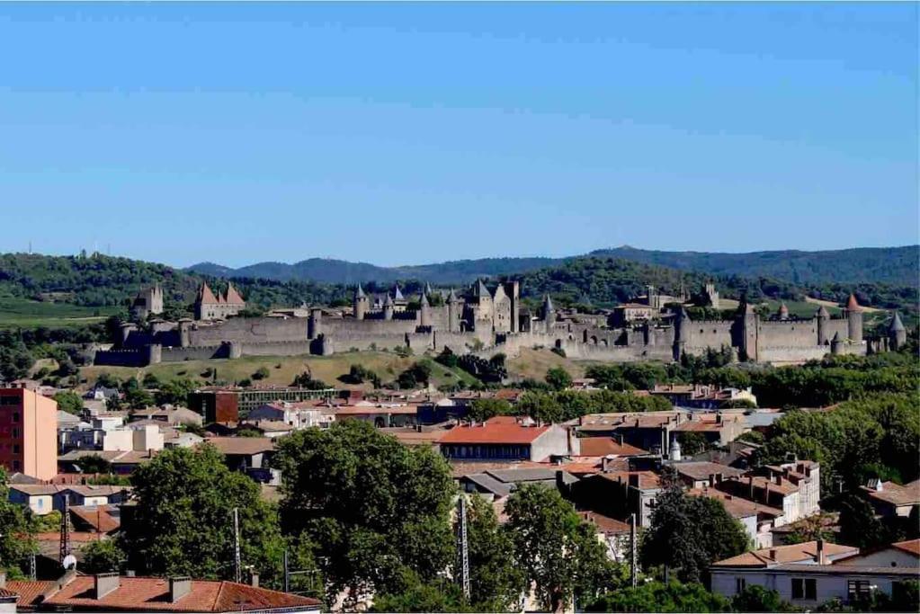 Studio Avec Parking Vue Sur La Cite De Carcassonne Luaran gambar