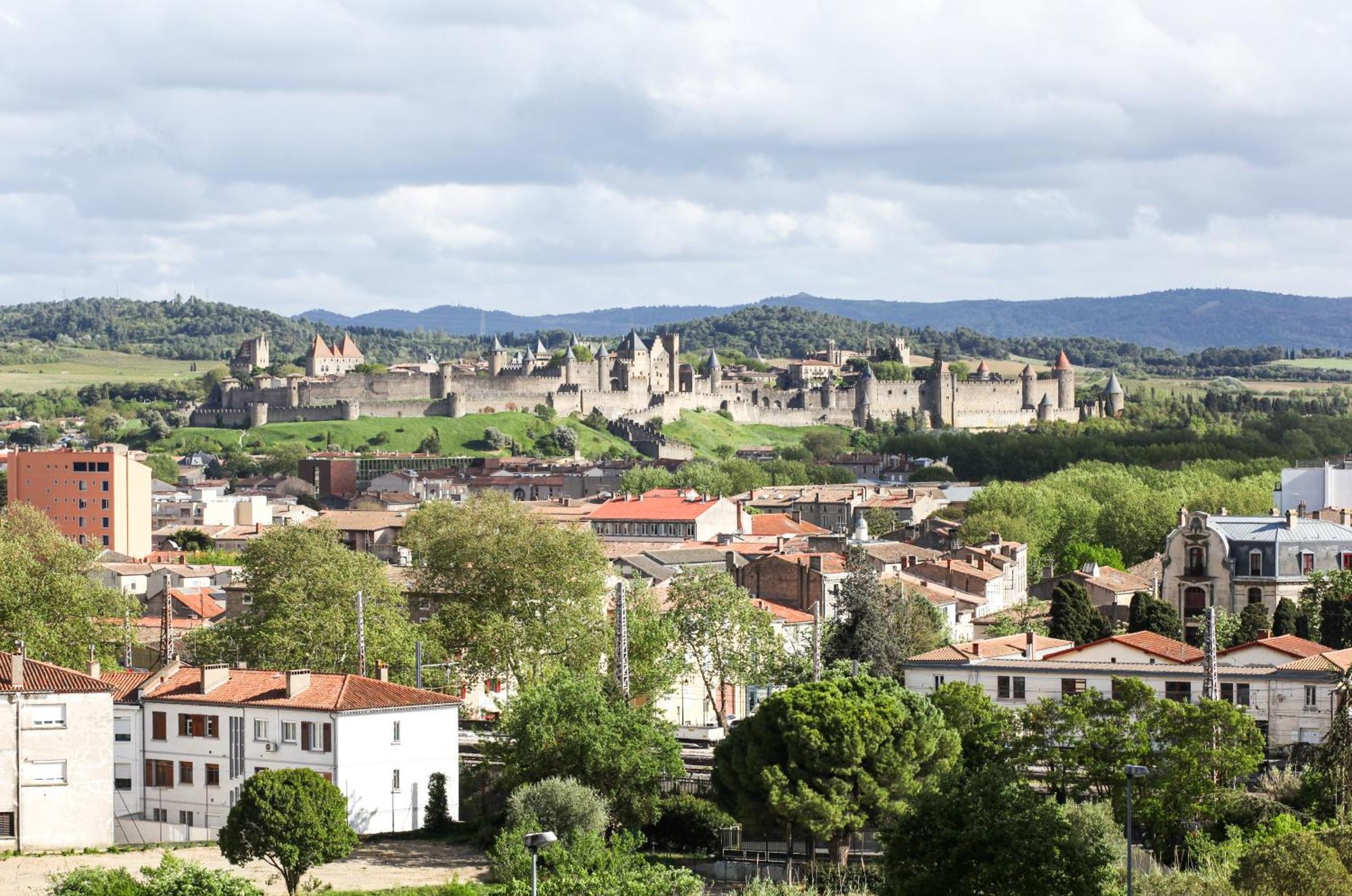 Studio Avec Parking Vue Sur La Cite De Carcassonne Luaran gambar